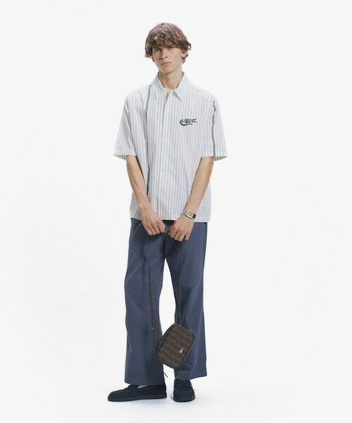 LACOSTE / ラコステ シャツ・ブラウス | パネルストライプ オープンシャツ | 詳細19