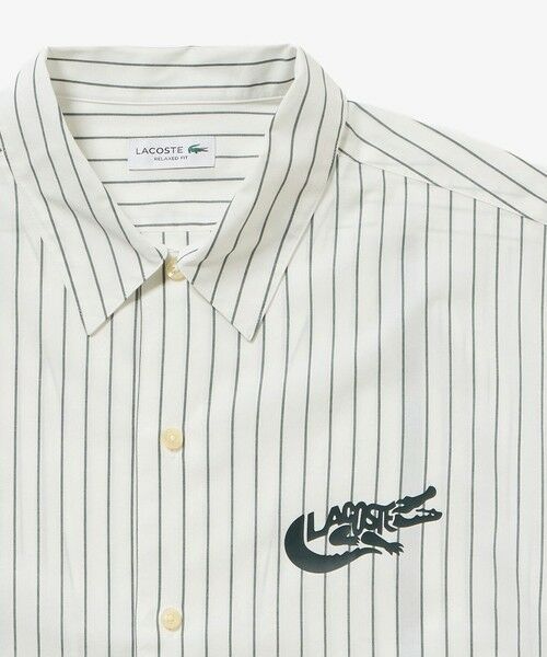 LACOSTE / ラコステ シャツ・ブラウス | パネルストライプ オープンシャツ | 詳細21