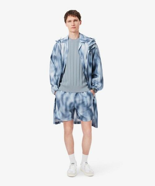 LACOSTE / ラコステ ニット・セーター | レーヨンブレンド ストライプ リブニットショートスリーブセーター | 詳細8