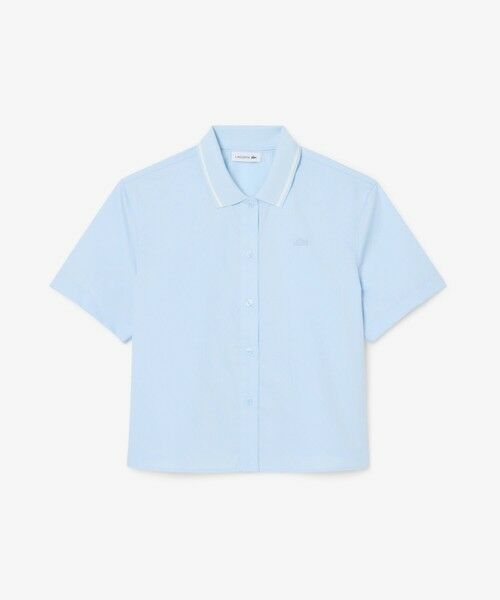 LACOSTE / ラコステ シャツ・ブラウス | ラインカラーワイドシャツ（ライトブルー）