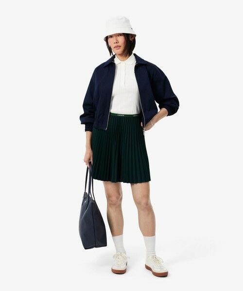 LACOSTE / ラコステ ポロシャツ | 透かし編みブランドネームロゴニットポロシャツ | 詳細7