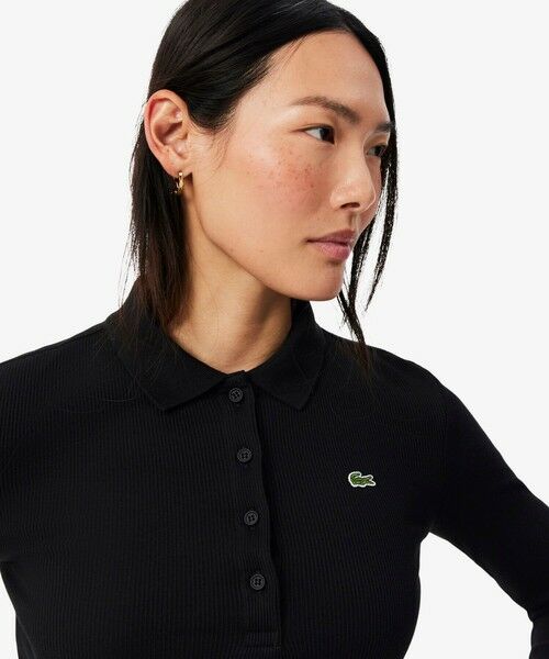LACOSTE / ラコステ ポロシャツ | スリムフィット ロングスリーブリブニットポロシャツ | 詳細1