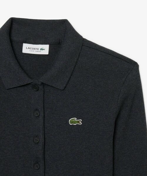 LACOSTE / ラコステ ポロシャツ | スリムフィット ロングスリーブリブニットポロシャツ | 詳細7