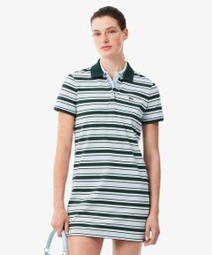 LACOSTE / ラコステ ミニ丈・ひざ丈ワンピース | マルチボーダーポロドレス / ワンピース