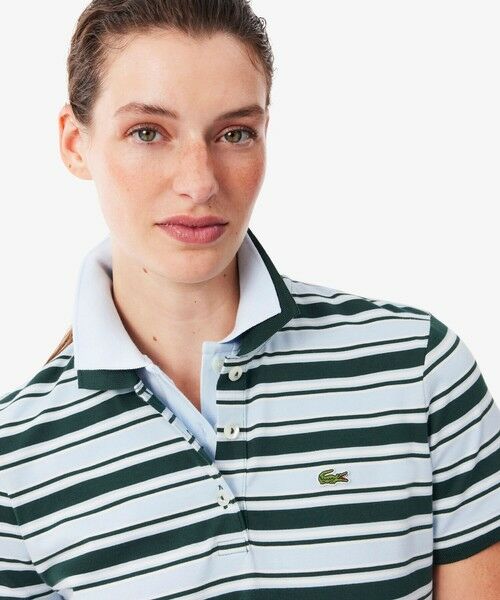 LACOSTE / ラコステ ミニ丈・ひざ丈ワンピース | マルチボーダーポロドレス / ワンピース | 詳細2