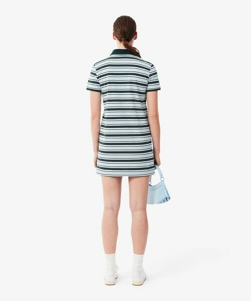 LACOSTE / ラコステ ミニ丈・ひざ丈ワンピース | マルチボーダーポロドレス / ワンピース | 詳細3