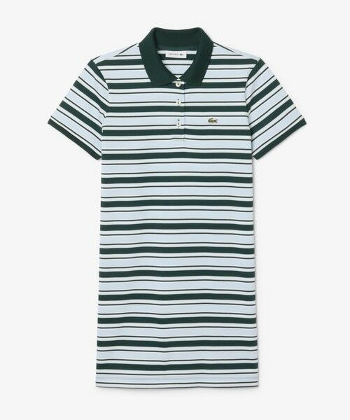 LACOSTE / ラコステ ミニ丈・ひざ丈ワンピース | マルチボーダーポロドレス / ワンピース | 詳細4