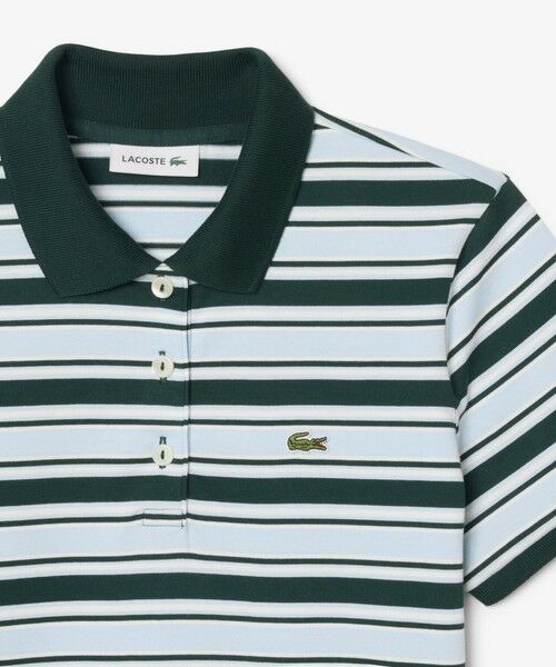 LACOSTE / ラコステ ミニ丈・ひざ丈ワンピース | マルチボーダーポロドレス / ワンピース | 詳細5