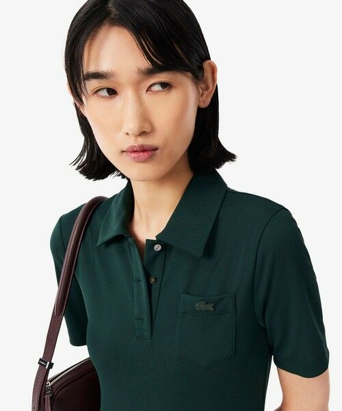 LACOSTE / ラコステ ミニ丈・ひざ丈ワンピース | プリーツジャージポロドレス / ポロワンピース | 詳細2