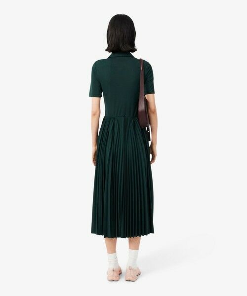 LACOSTE / ラコステ ミニ丈・ひざ丈ワンピース | プリーツジャージポロドレス / ポロワンピース | 詳細3