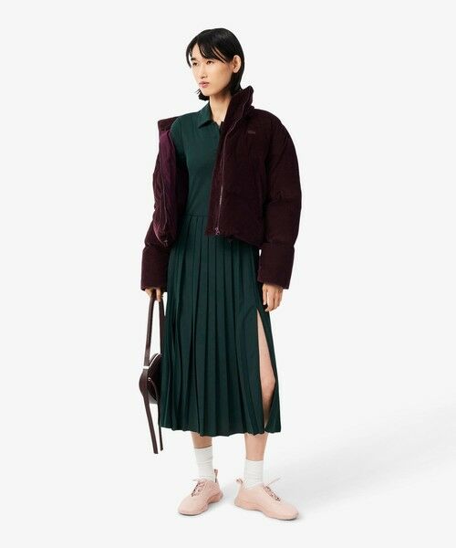 LACOSTE / ラコステ ミニ丈・ひざ丈ワンピース | プリーツジャージポロドレス / ポロワンピース | 詳細4