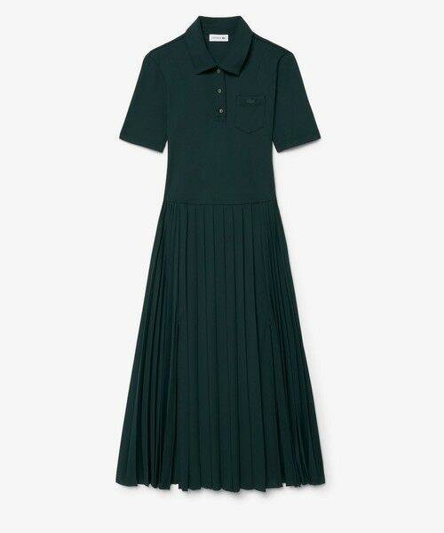 LACOSTE / ラコステ ミニ丈・ひざ丈ワンピース | プリーツジャージポロドレス / ポロワンピース | 詳細5