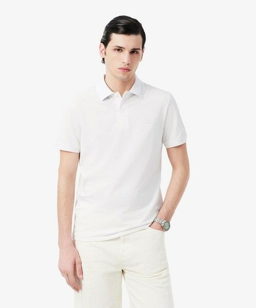LACOSTE / ラコステ ポロシャツ | ネームジャカードカラーポロシャツ | 詳細1