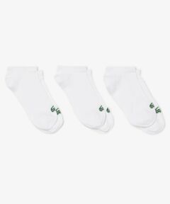 LACOSTE / ラコステ ソックス | ワニロゴジャカード 3足ショートソックスセット