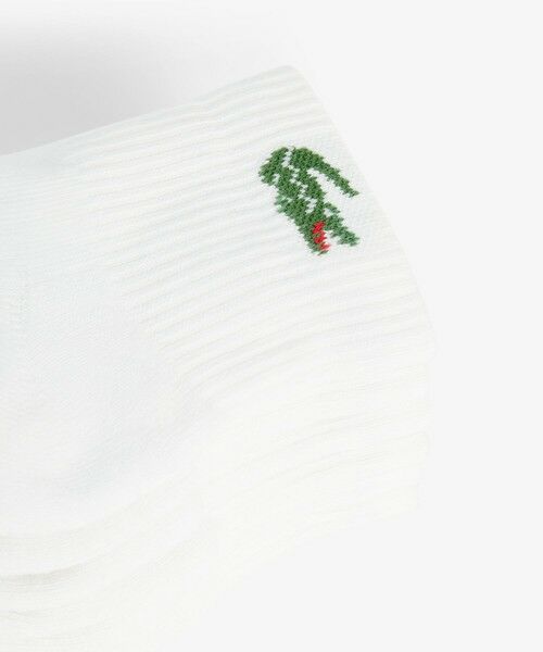 LACOSTE / ラコステ ソックス | ワニロゴジャカード アンクルソックス3足セット 底パイル仕立て | 詳細3