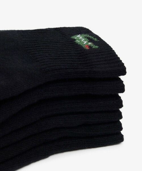 LACOSTE / ラコステ ソックス | ワニロゴジャカード アンクルソックス3足セット 底パイル仕立て | 詳細8