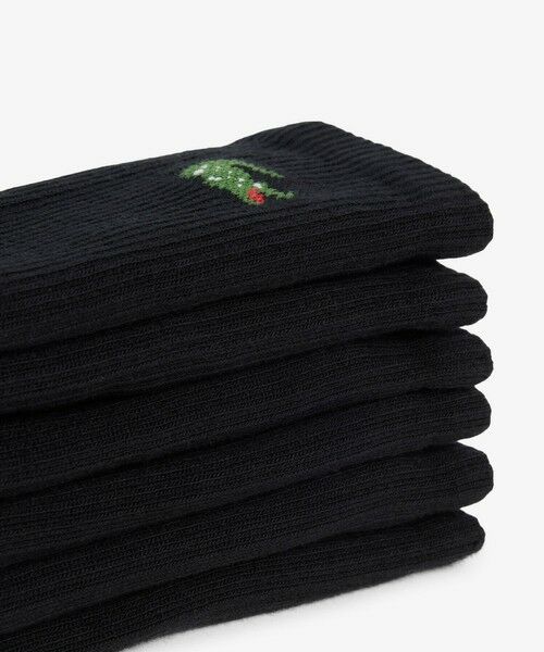 LACOSTE / ラコステ ソックス | ワニロゴジャカード スポーツソックス3足セット 底パイル仕立て | 詳細7