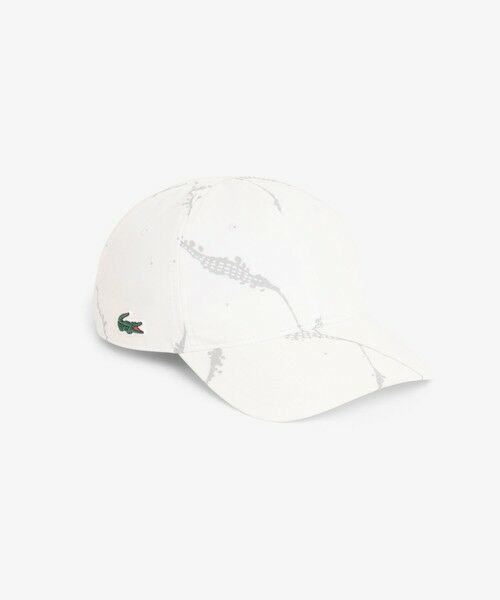 LACOSTE / ラコステ キャップ | リフレクティブワニ柄テニスキャップ（ホワイト）