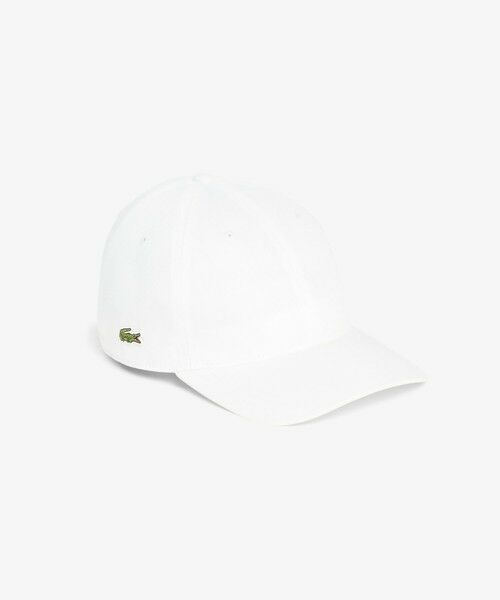 LACOSTE / ラコステ キャップ | フロントブランクコットンツイルキャップ（ホワイト）
