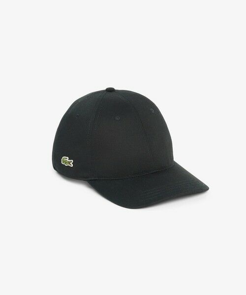LACOSTE / ラコステ キャップ | フロントブランクコットンツイルキャップ（ブラック）