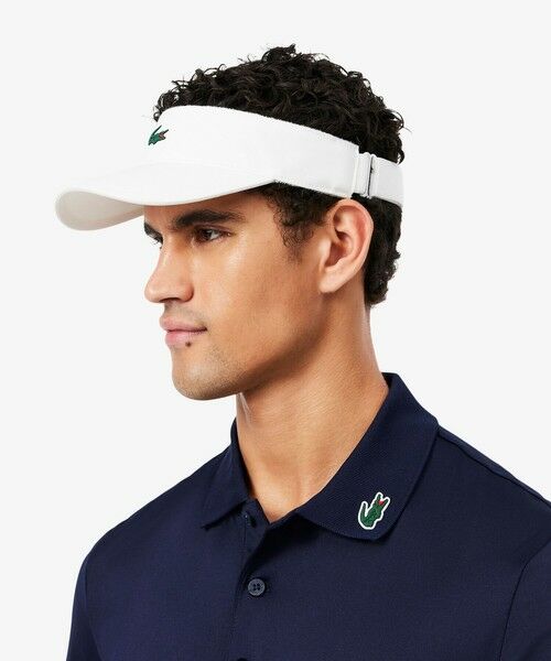 LACOSTE / ラコステ サンバイザー | ダイヤタフタスポーツバイザー（ホワイト）