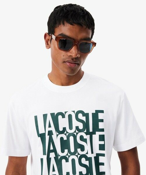 LACOSTE / ラコステ Tシャツ | リピートロゴプリントコットンTシャツ | 詳細2