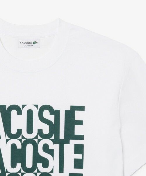 LACOSTE / ラコステ Tシャツ | リピートロゴプリントコットンTシャツ | 詳細5