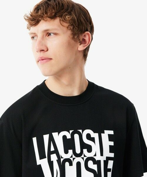 LACOSTE / ラコステ Tシャツ | リピートロゴプリントコットンTシャツ | 詳細9