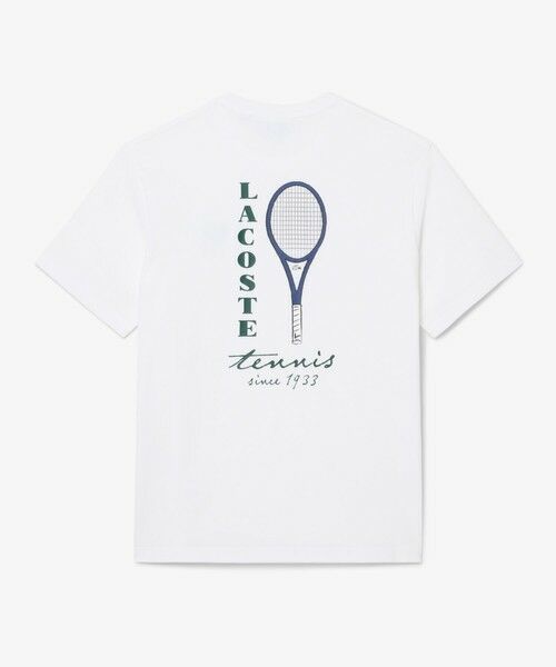 LACOSTE / ラコステ Tシャツ | テニスグラフィックプリントTシャツ（ホワイト）