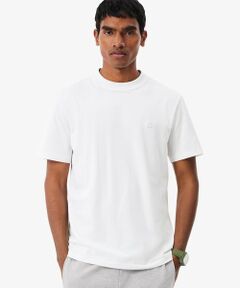 LACOSTE / ラコステ Tシャツ | ジャカードブランドネームネック鹿の子Tシャツ