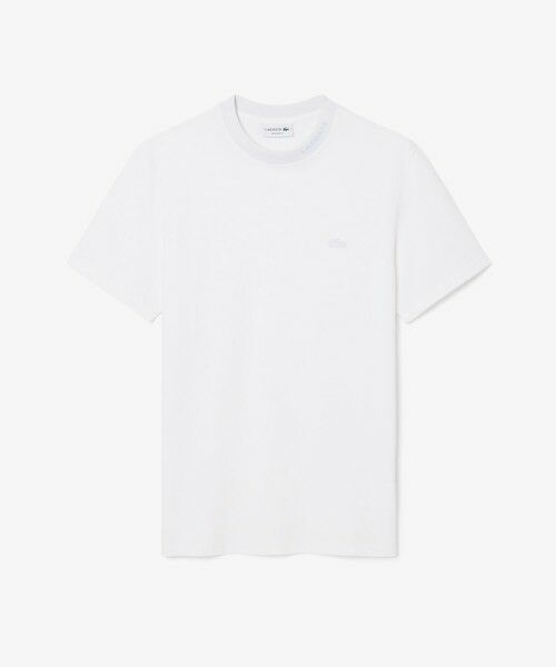 LACOSTE / ラコステ Tシャツ | ジャカードブランドネームネック鹿の子Tシャツ | 詳細3