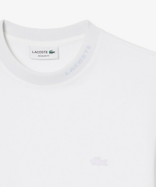 LACOSTE / ラコステ Tシャツ | ジャカードブランドネームネック鹿の子Tシャツ | 詳細4