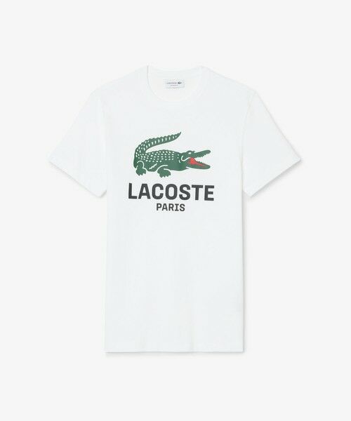 LACOSTE / ラコステ Tシャツ | ビッグワニロゴプリントTシャツ(ホワイト)