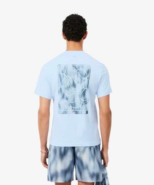 LACOSTE / ラコステ Tシャツ | テニスボールグラフィックプリントTシャツ（ライトブルー）
