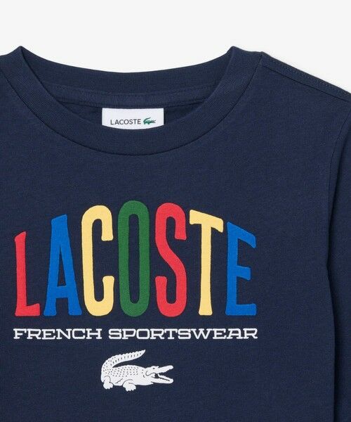 LACOSTE / ラコステ Tシャツ | 【EC限定】BOYSマルチカラーブランドネームロゴ長袖Tシャツ | 詳細3
