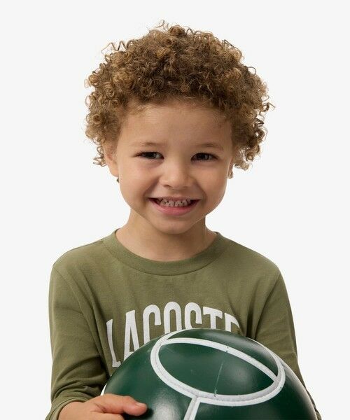 LACOSTE / ラコステ Tシャツ | 【EC限定】BOYSマルチカラーブランドネームロゴ長袖Tシャツ | 詳細7
