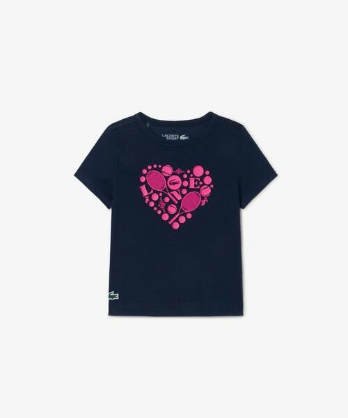 LACOSTE / ラコステ Tシャツ | 【EC限定】ウルトラドライ BOYS LOVEテニスグラフィックTシャツ（ネイビー）