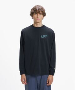 LACOSTE / ラコステ Tシャツ | ネーム&ワニロゴグラフィック長袖Tシャツ