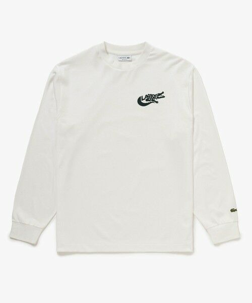 LACOSTE / ラコステ Tシャツ | ネーム&ワニロゴグラフィック長袖Tシャツ | 詳細16