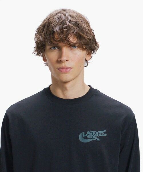 LACOSTE / ラコステ Tシャツ | ネーム&ワニロゴグラフィック長袖Tシャツ | 詳細26