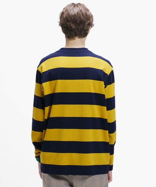 LACOSTE / ラコステ Tシャツ | テクスチャーロゴ ボーダーロングスリーブTシャツ | 詳細15