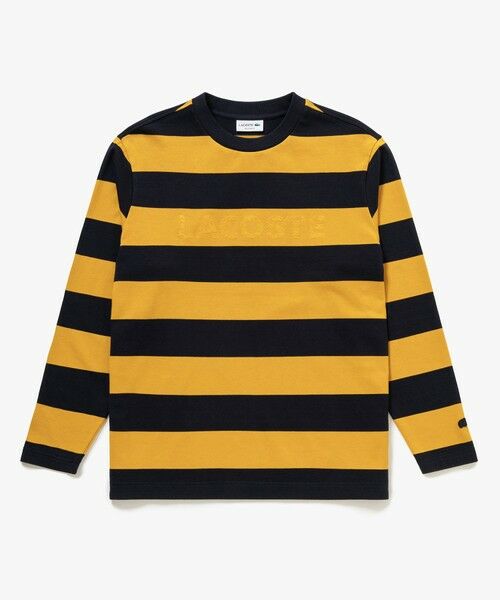 LACOSTE / ラコステ Tシャツ | テクスチャーロゴ ボーダーロングスリーブTシャツ | 詳細17