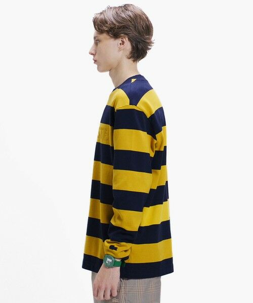 LACOSTE / ラコステ Tシャツ | テクスチャーロゴ ボーダーロングスリーブTシャツ | 詳細18