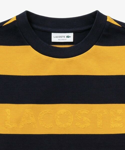 LACOSTE / ラコステ Tシャツ | テクスチャーロゴ ボーダーロングスリーブTシャツ | 詳細22