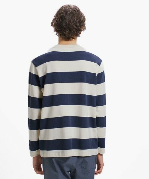 LACOSTE / ラコステ Tシャツ | テクスチャーロゴ ボーダーロングスリーブTシャツ | 詳細26
