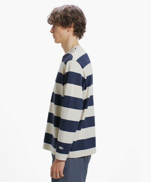 LACOSTE / ラコステ Tシャツ | テクスチャーロゴ ボーダーロングスリーブTシャツ | 詳細29