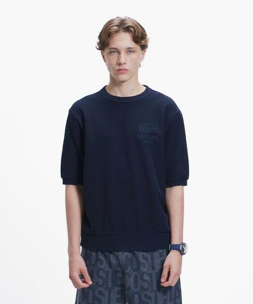 LACOSTE / ラコステ スウェット | インディゴパイル 半袖スウェットシャツ | 詳細2