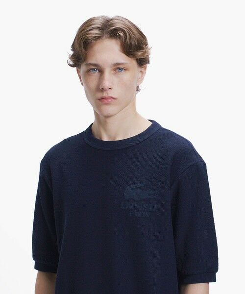 LACOSTE / ラコステ スウェット | インディゴパイル 半袖スウェットシャツ | 詳細4