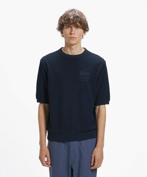 LACOSTE / ラコステ スウェット | インディゴパイル 半袖スウェットシャツ | 詳細13