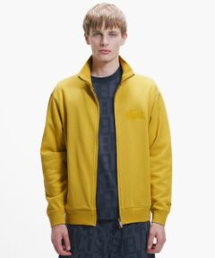 LACOSTE / ラコステ カーディガン・ボレロ | エンザイムウォッシュ テクスチャーロゴ ヴィンテージジップスウェット